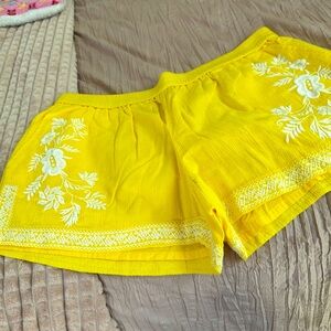 NWT JCREW LINEN EMBROIDERED SHORTS